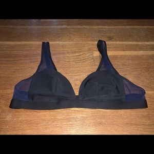 Victoria Secret Bralette Medium Blue/Black
